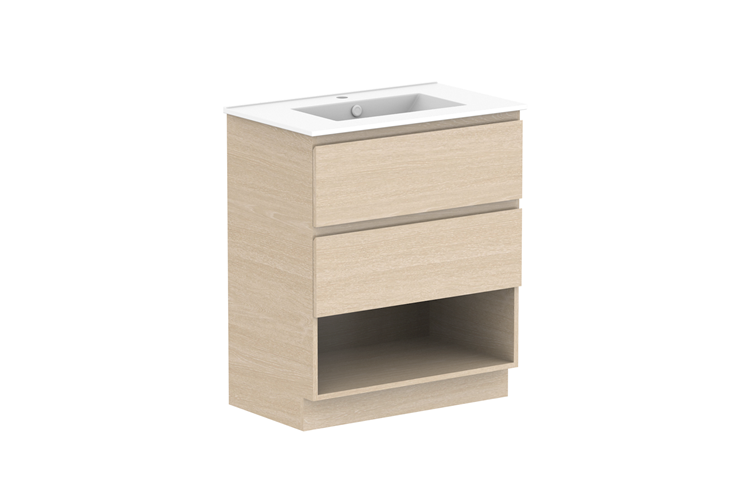 Glacier Shelf 750 Twin Floor Mount Vanity