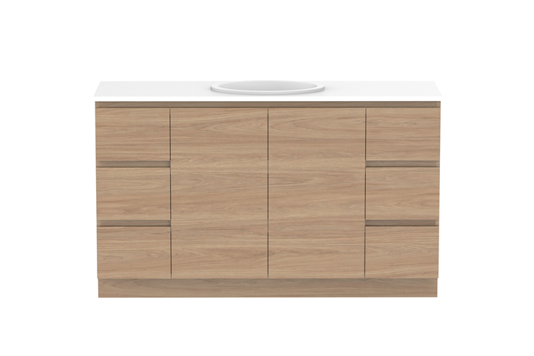 Glacier Door & Drawer 1500 Trio Floor Mount Vanity