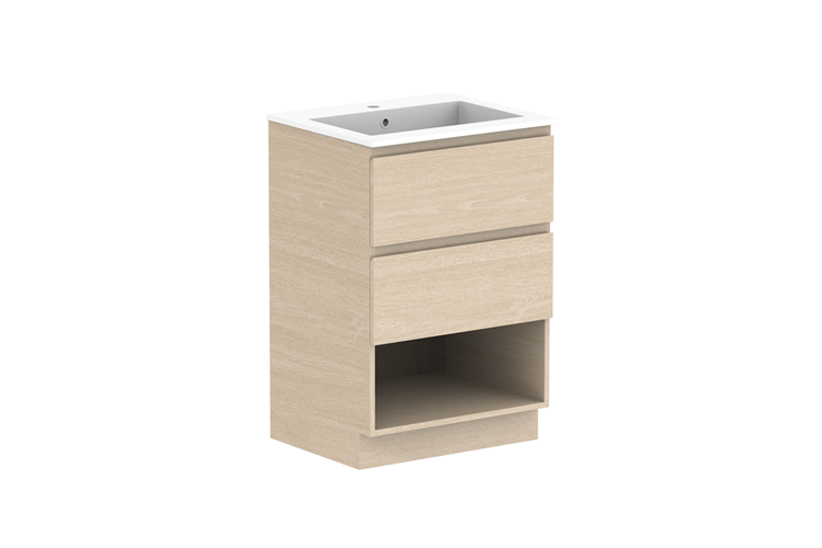 Glacier Shelf 600 Twin Floor Mount Vanity