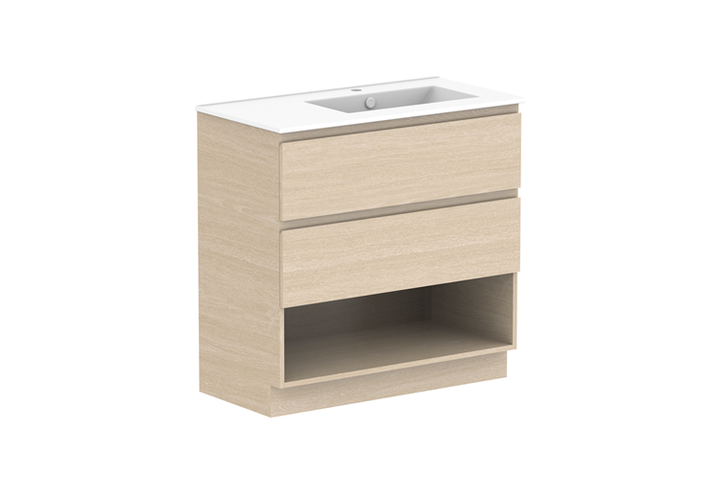 Glacier Shelf 900 Twin Floor Mount Vanity