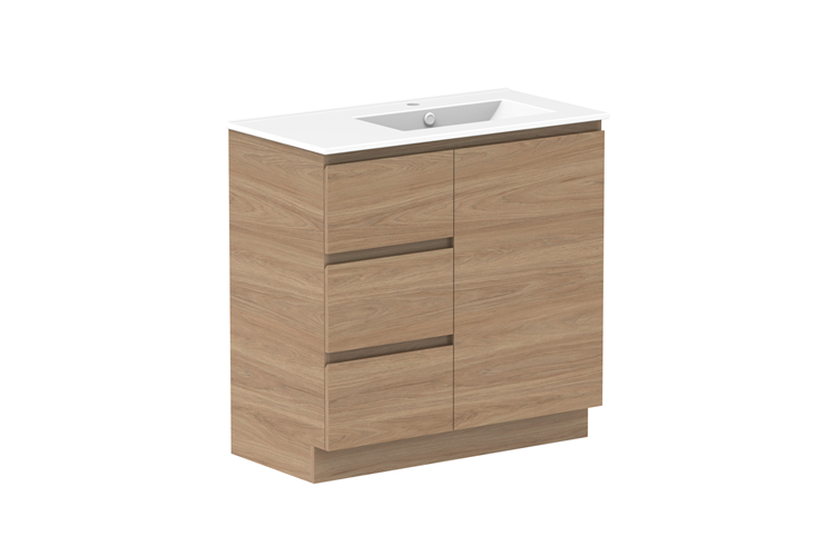 Glacier Door & Drawer 900 Trio Floor Mount Vanity