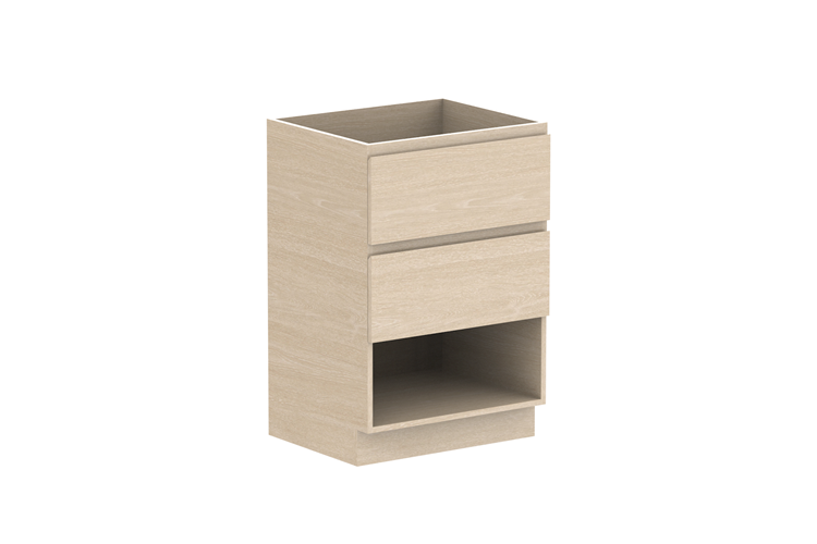 Glacier Shelf 600 Twin Floor Mount Vanity