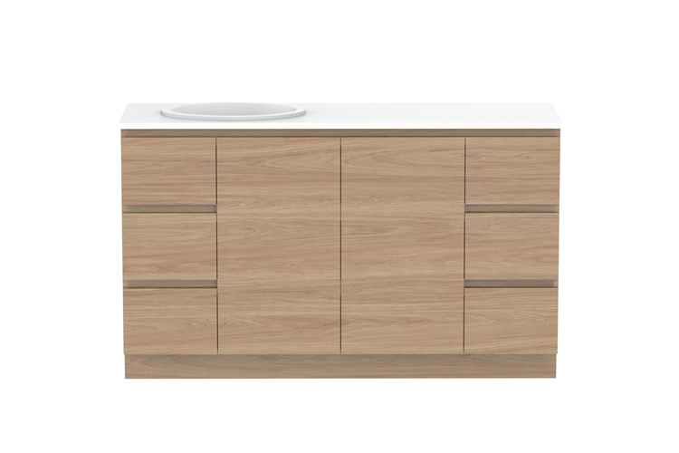 Glacier Door & Drawer 1500 Trio Floor Mount Vanity