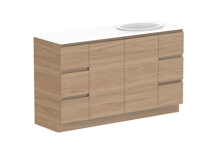 Glacier Door & Drawer 1800 Trio Floor Mount Vanity