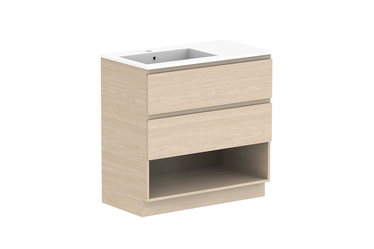 Glacier Shelf 900 Twin Floor Mount Vanity
