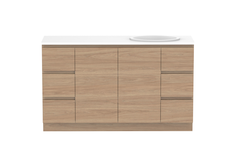 Glacier Door & Drawer 1500 Trio Floor Mount Vanity