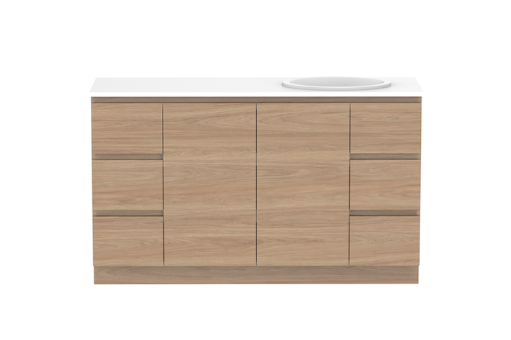 Glacier Door & Drawer 1800 Trio Floor Mount Vanity