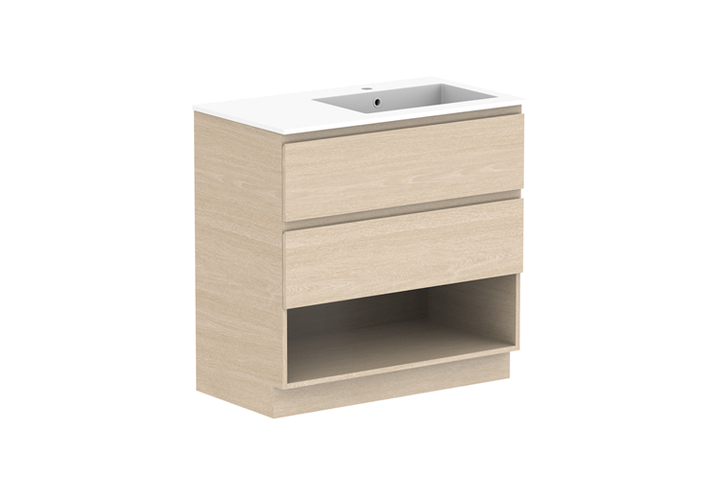 Glacier Shelf 900 Twin Floor Mount Vanity
