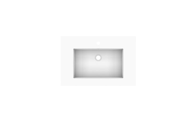 Glacier Cast Marble Moulded Top 750, Full Depth