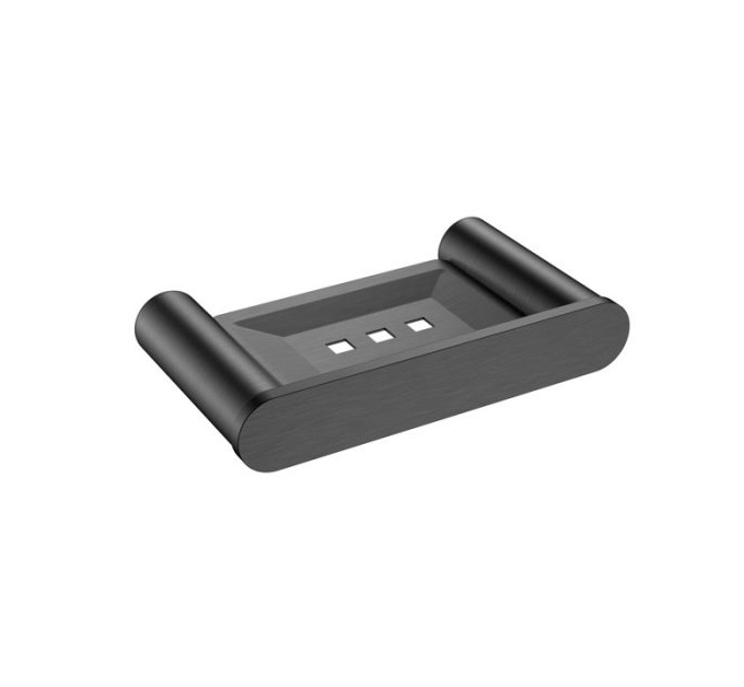 Molly Brushed Gun Metal Soap Holder