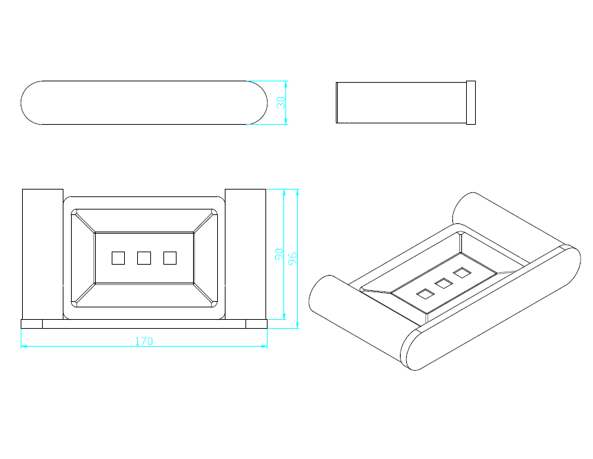 Molly Brushed Nickel Soap Holder