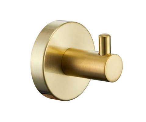 Evolve Brushed Gold Robe Hook