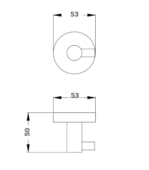 Evolve Brushed Nickel Robe Hook