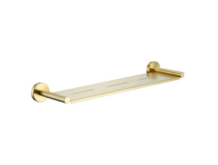 Evolve Brushed Gold Shower Shelf