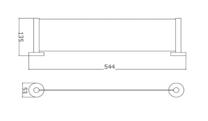 Evolve Brushed Gun Metal Shower Shelf