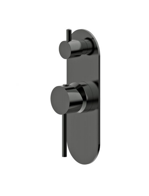 Arya Brushed Gun Metal Shower Mixer & Diverter