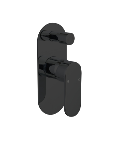 Curve Black Shower Mixer + Diverter