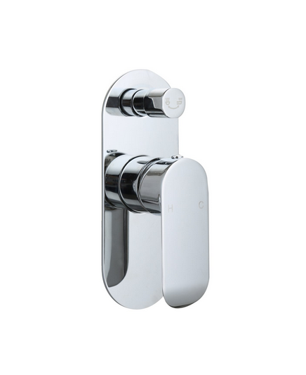 Curve Brushed Nickel Shower Mixer + Diverter