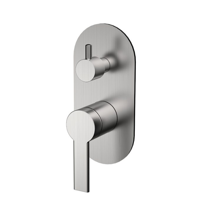Dawn Brushed Nickel Shower Mixer + Diverter