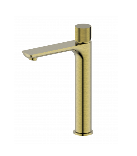Molly QI Brushed Gold Tall Basin Mixer
