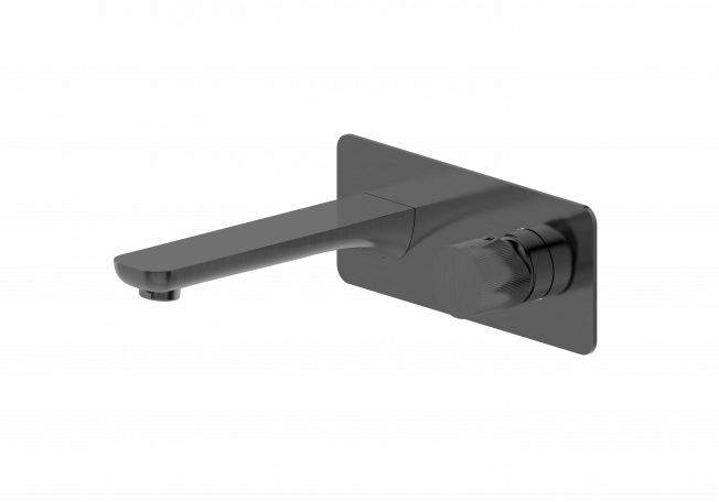 Pasha QI Brushed Gun Metal Wall Mounted Mixer