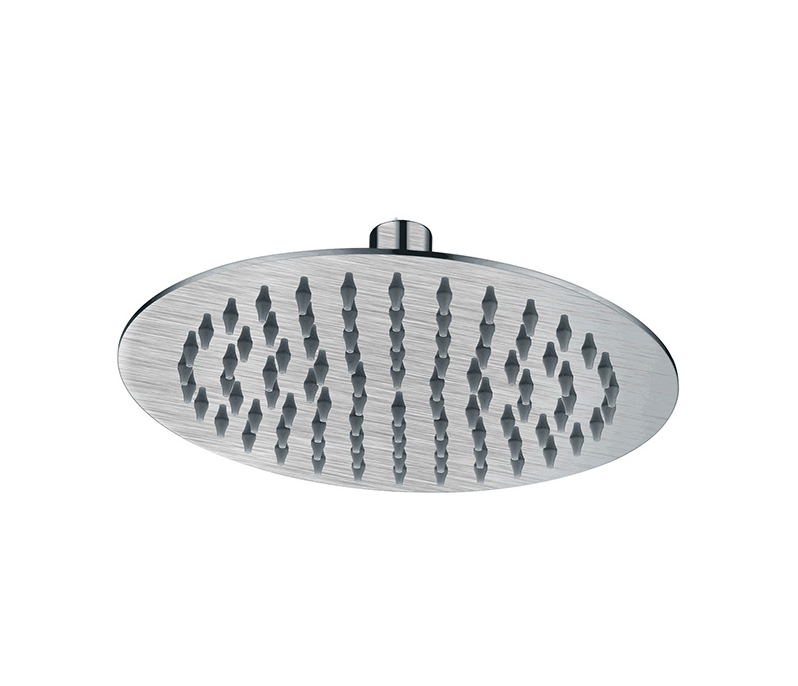 Essence Brushed Nickel Round 250mm SS Rain Shower Head