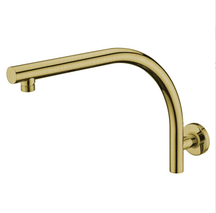 Essence Brushed Gold Round Shower Arm