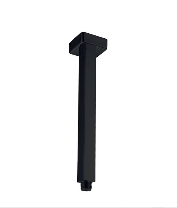 Essence Black Square Ceiling Dropper 200mm