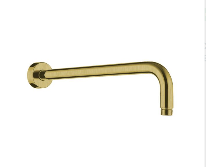 Essence Brushed Gold Round Shower Arm 400mm V3