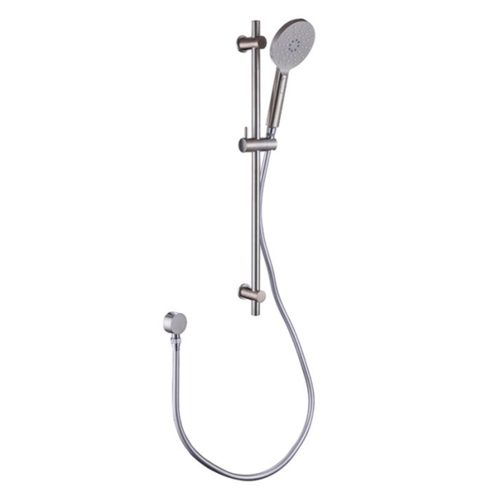 Essence Brushed Nickel Round Shower on Rail V1
