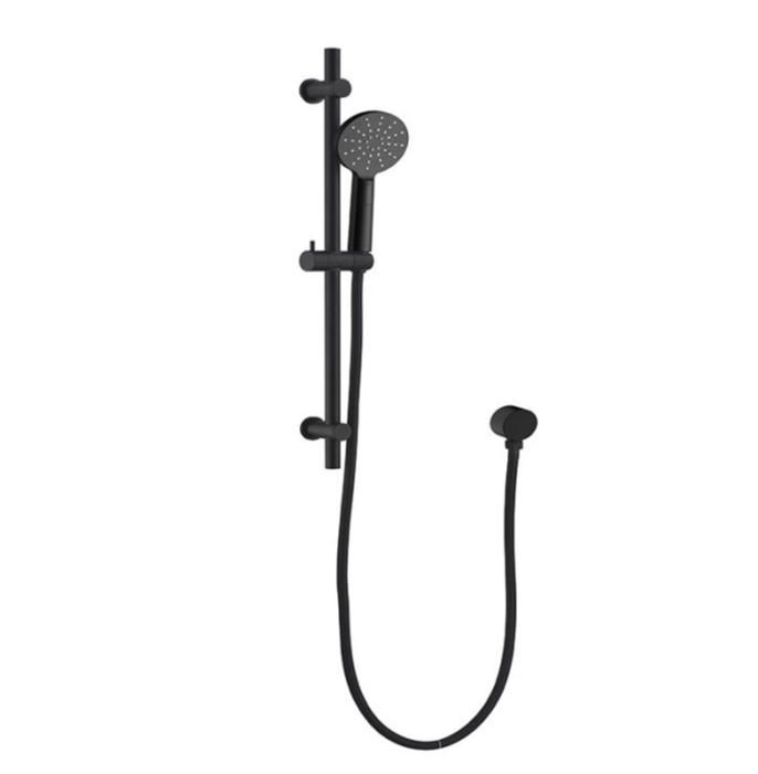 Essence Black Round Shower on Rail V1