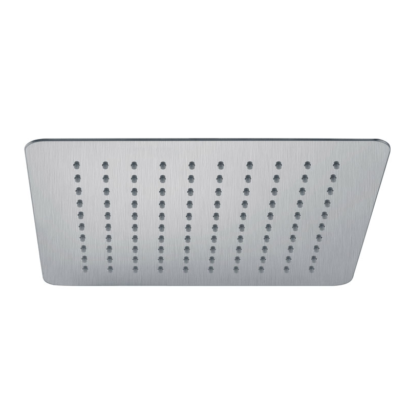 thumbnail image 2 of FUZ 16-Inch Square Rain Shower Head - Brushed Nickel, High Pressure, Wall Or Ceiling Mount 2 of 10
