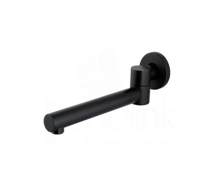 Evolve Black Swivel Bath Spout 220mm