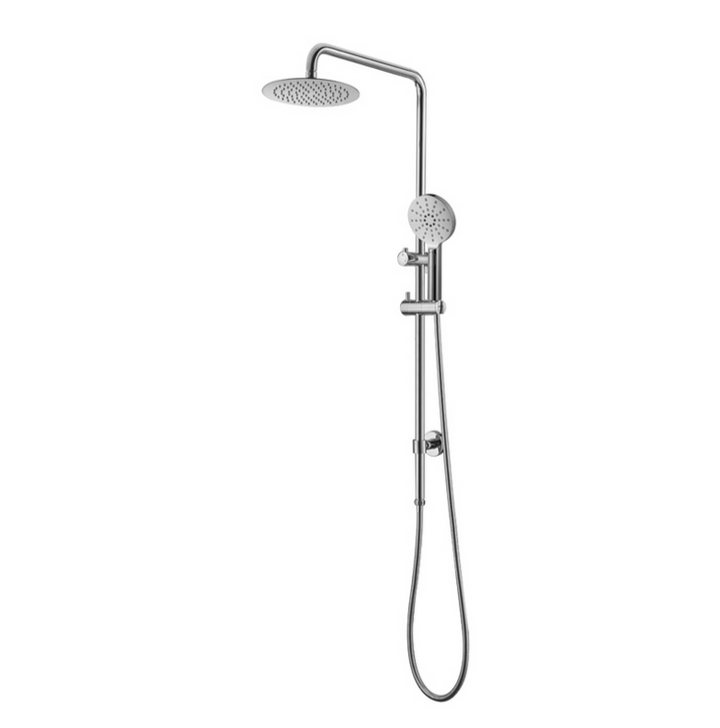Essence Chrome Round Shower & 200mm Rain on Rail
