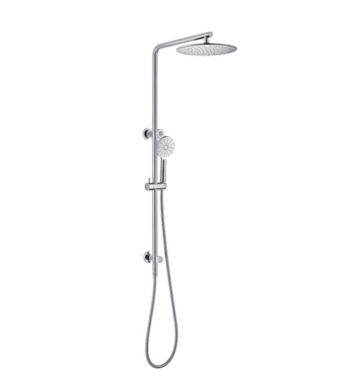 Essence Chrome Round Shower & 250mm Rain on Rail V2