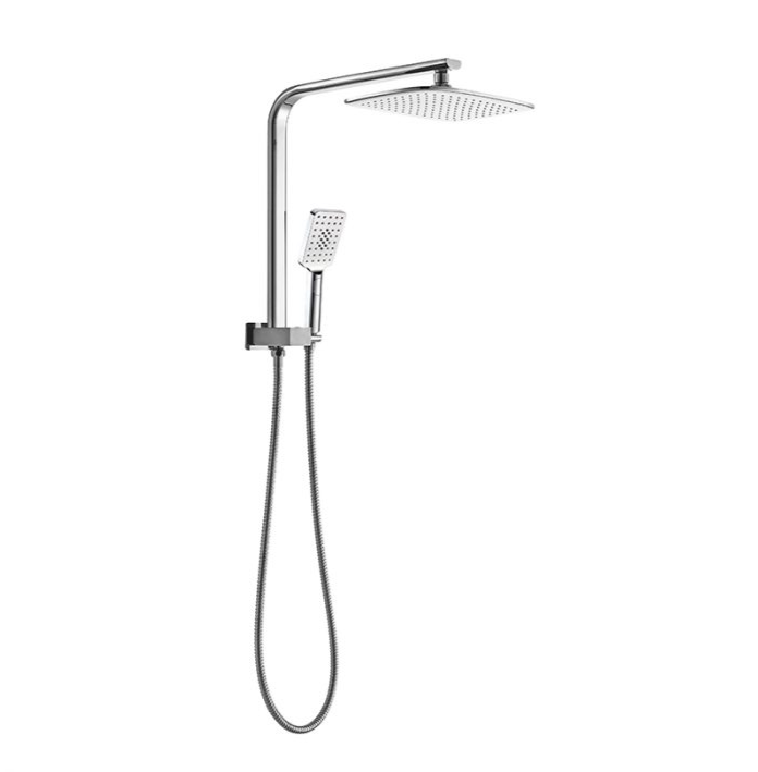 Essence Chrome Square Shower & Rain on Bracket V2