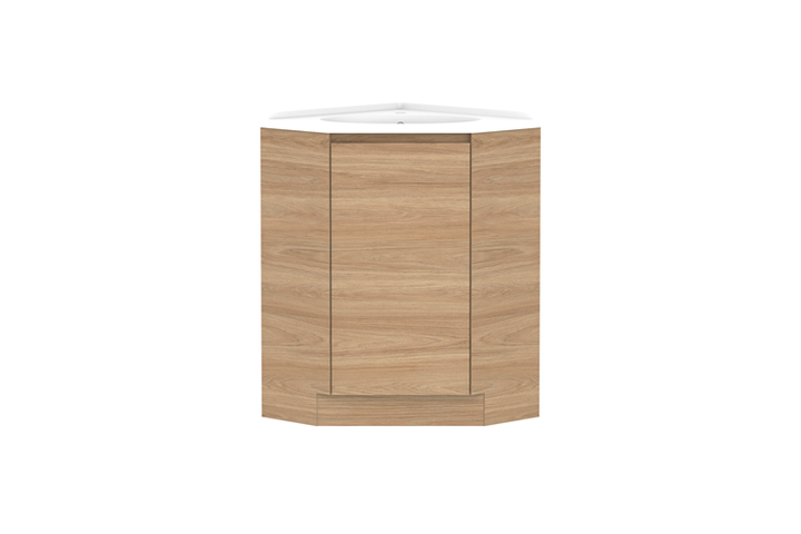 Glacier Corner 600 x 600 Floor Mount