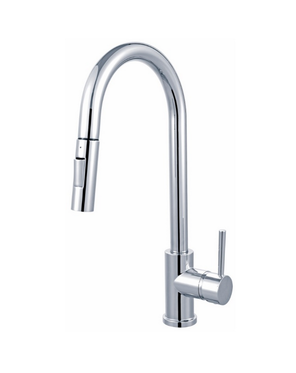 Arya Chrome Kitchen Mixer + Pull Out Spray