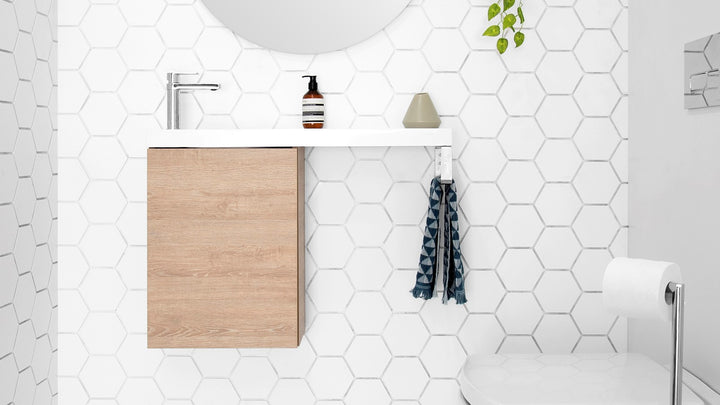 Petite Rail 800 Top / 400 Cabinet Wall Hung Vanity