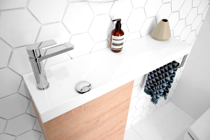 Petite Rail 800 Top / 400 Cabinet Wall Hung Vanity