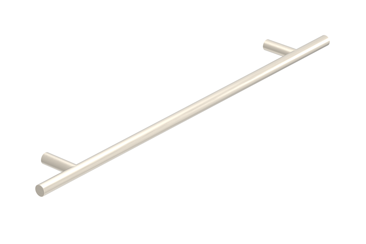 Round Cross Bar Brushed Nickel