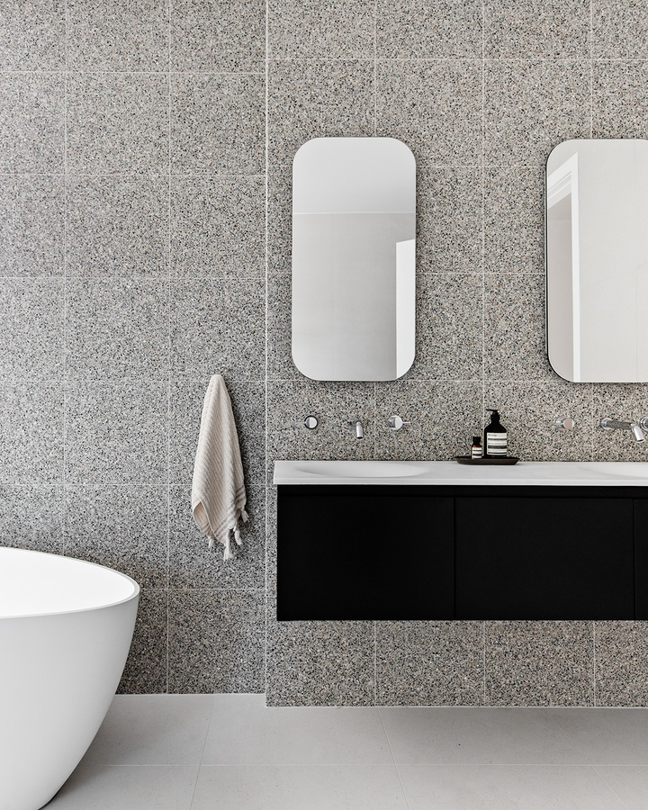 Stadium Mirrored Cabinets - Silk Finish