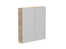 Glacier Mirrored Cabinet 900 - Woodgrain Cabinet Finish