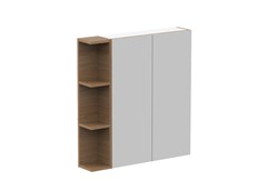 Glacier Shelf Mirrored Cabinets 750 - Woodgrain Cabinet Finish