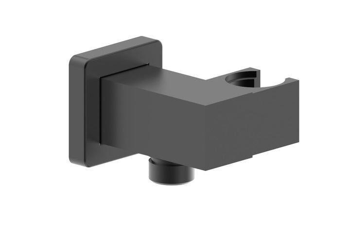 Essence Black Square Adjustable Shower Bracket