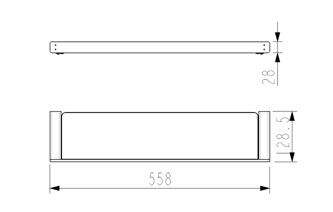 Pasha Chrome Shower Shelf