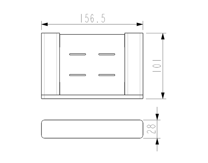 Pasha Black Soap Holder