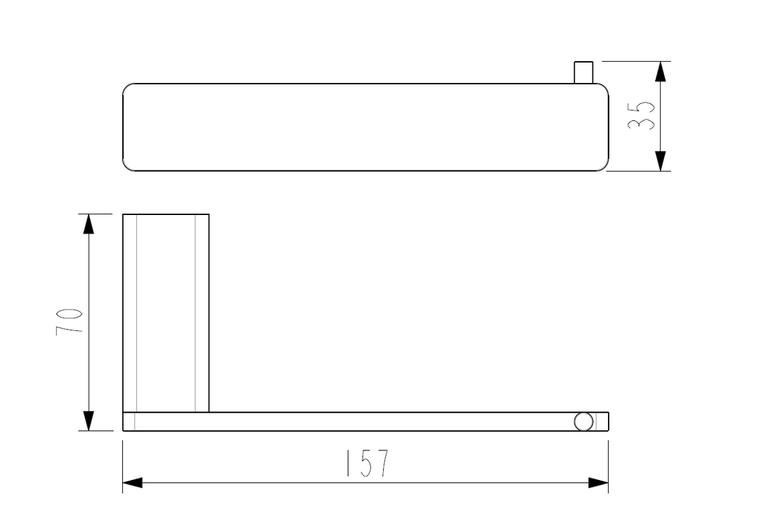 Pasha Brushed Nickel Toilet Roll Holder