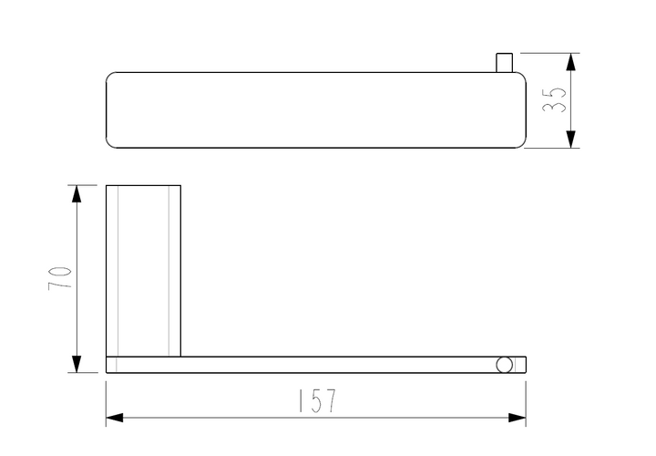 Pasha Brushed Nickel Toilet Roll Holder
