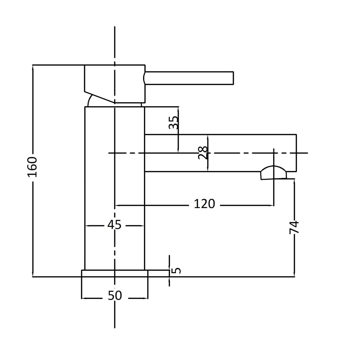 Evolve Brushed Nickel Basin Mixer